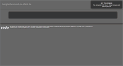 Desktop Screenshot of bergisches-land-zu-pferd.de